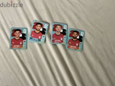 Panini stickers Egyptian players