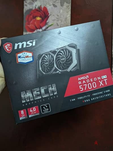 rx 5700 xt msi mech oc 8gb حاله الزيرو 
