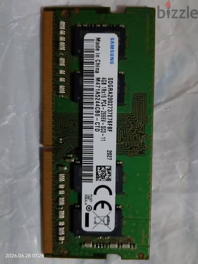 RAM For Laptop 4GB DDR4 PC4 2666MHz