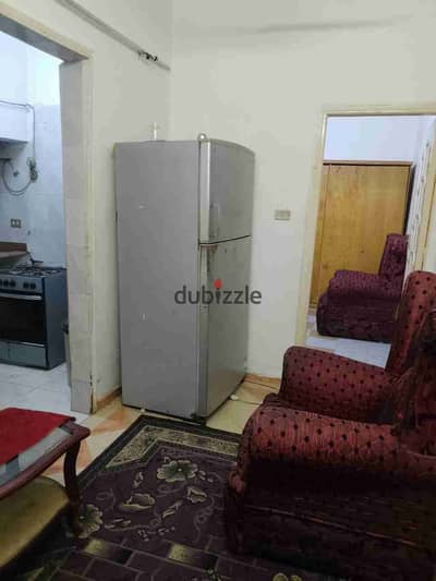 استوديو مفروش في المعادي قريبه من مترو المعادي وميدان الحريه دور ارضي غرفه وصاله حمام مطبخ
