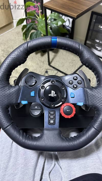 Logitech G29 steering wheel and shifter
