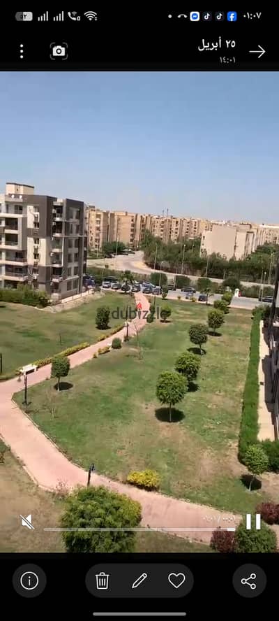 For sale, an apartment of 140 meters with a distinguished landscape view in Dar Misr Compound, neighborhood 16, Sheikh Zayed