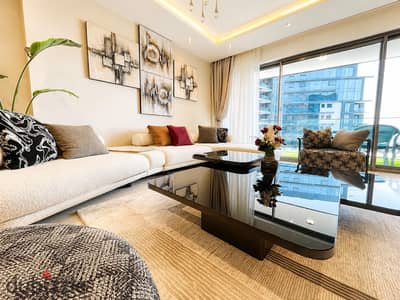 For rent, a furnished apartment in Zed West Towers - Sheikh Zayed