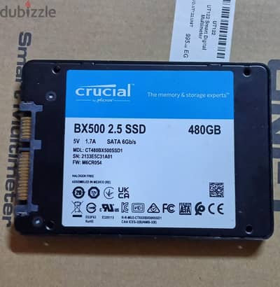 هارد Crucial BX500 480GB
