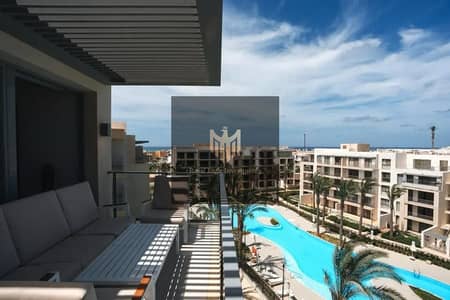 شاليه مُطل مباشرةً على البحيرة _فيو البحر للإيجار في مراسي_ فايا _ الساحل الشمالي_ سيدي عبدالرحمن   marassi northcoast