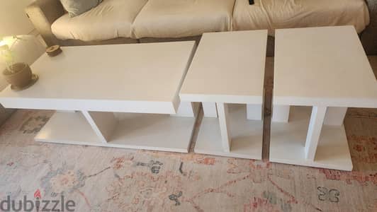 3 Wooden Tables (Center & Coffee Tables)