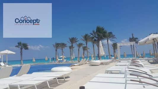 توين فيلا للبيع استلام فوري هاسيندا باي  الساحل الشمالي امام الجولف مباشرة بحديقة واسعة Hacienda bay north coast