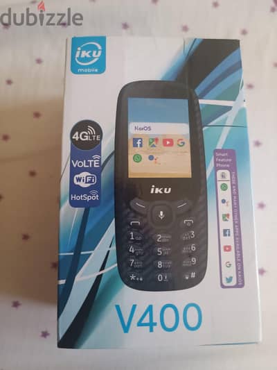 هاتف الجيش iku V400 زراير يشتغل فيس بوك و هوت سبوت و 4G