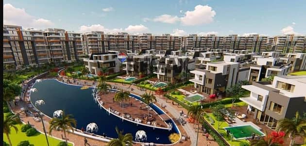 Get a discount of 1 million Egyptian pounds and view and receive your apartment with a lagoon view in Rhodes Compound, New Administrative Capital.
