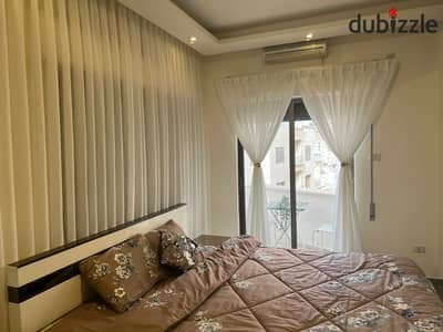 بعمارة جديدة شقة مفروشة فندقية خطوات ل شارع 9 بالهضبه العليا بالمقطم بشارع كريم بنونة مجهزة هاى سوبر لوكس