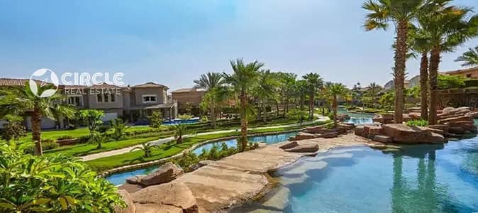 فيلا توين هاوس 490م للبيع بموقع مميز في كمبوند سوان ليك ريزيدنس Swan Lake Residences القاهرة الجديدة New Cairo التجمع الخامس