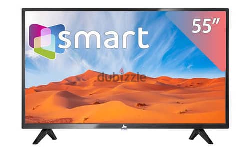 تلفزيون JAC الذكي بدقه 4K UHD مقاس 55 بوصه مع جهاز استقبال مدمج