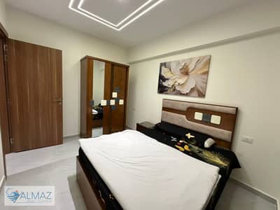 Furnished 60 sqm studio apartment for rent in Al Narges Buildings, Fifth Settlement, near Mohamed Naguib Axis.