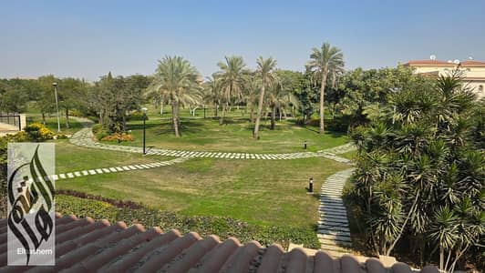 Standalone Model A palace villa for sale in Madinaty – 90% finished, elevator, private pool & wide garden view.