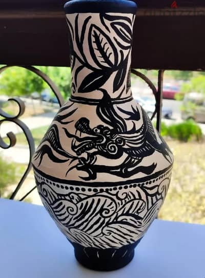 chinese style hand painted pottery.