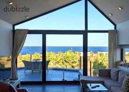 Own  Ready to move Direct Sea View 150m Fully Finished 3BR Chalet at GAIA Ras El Hekma | ACs & Appliances | Installments