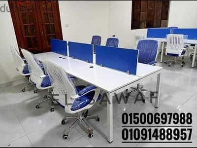 خلية عمل- ورك ستيشن خشبmdfاسباني- اثاث مكتبي-work station-partiton