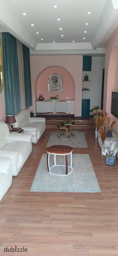 Furnished apartment for rent equipped beauty clinic fully with roof excellent location administrative license