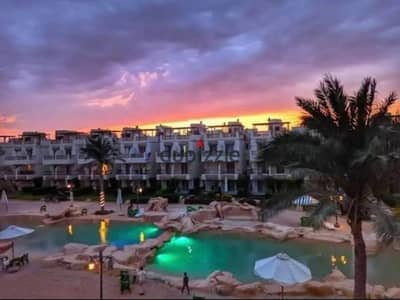 First-floor chalet directly on the pool, 70 square meters, in the Plagio Village in Ain Sokhna.
