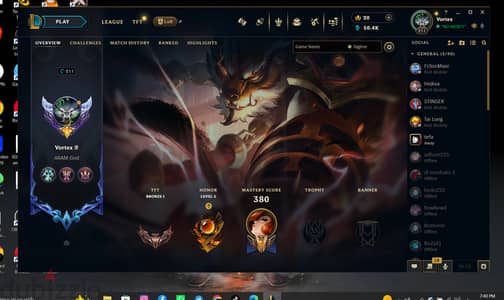 LEAGUE OF LEGENDS EUNE Account