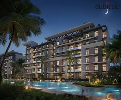 With a down payment of 380,000 and a monthly installment of 25,000 for 7 years, own a 140 sqm apartment with a view of green spaces and lakes in a luxurious compound in New Cairo.