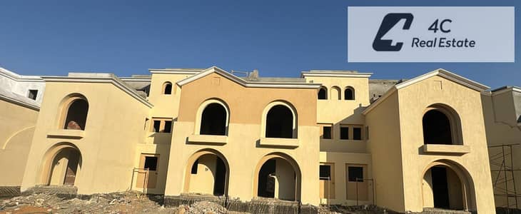 Corner Townhouse with Garden and Landscaped View for Sale in Sarai Compound – cavana  Phase, Mostakbal City