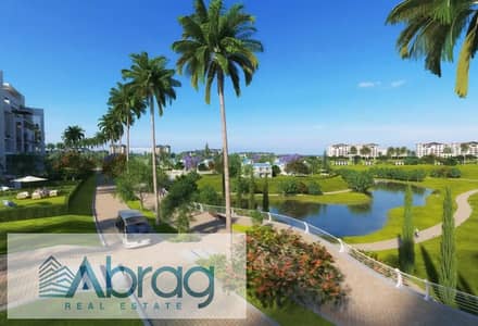 For sale, a Garden villa 240m, immediate delivery, distinguished location inside Mountain View I-City, October, Phase The Lake