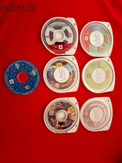 Sony PSP games on Universal Media Discs (UMD).