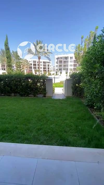 شاليه تشطيب كامل ومفروش بالكامل ١٣٠م للإيجار في كمبوند مراسي Marassi (Marina 2) الساحل الشمالي بإطلالة مفتوحة