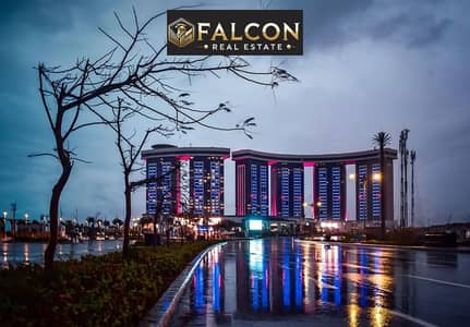 دوبلكس للبيع فيو بانورامي علي lagoon وفندق ريكسوس Rixos Hotel في العلمين