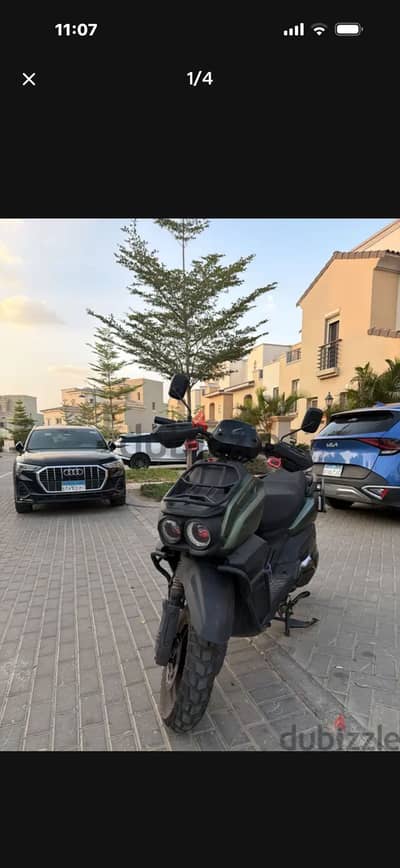 سكوتر كيواي كيت 2000w ماشي 4500 كيلو متعدل كاب هولدير و جنط امامي