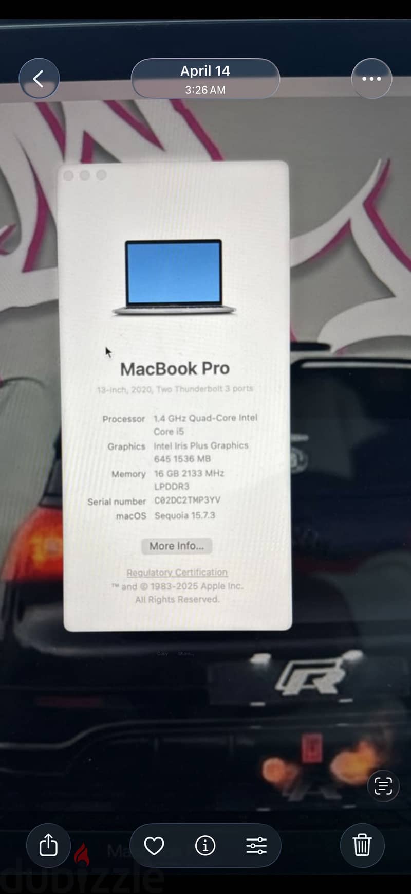 macbook pro 2020 4