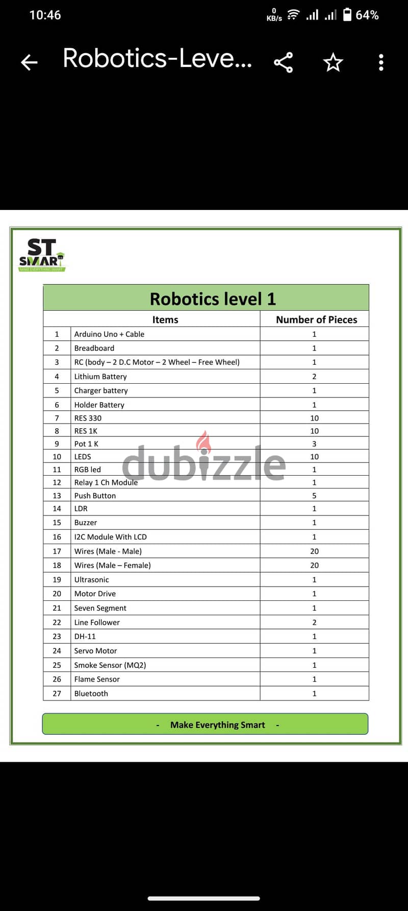Arduino Robotics Starter Kit 2