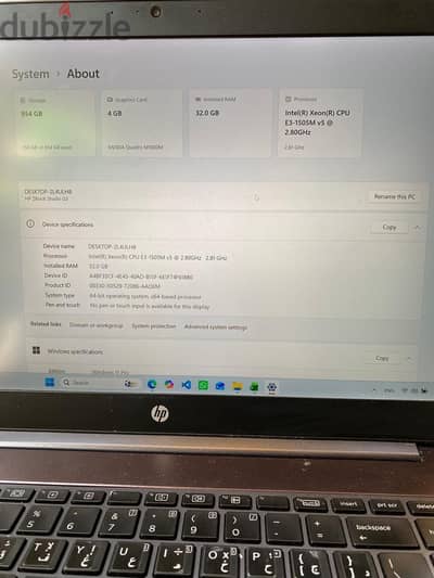 Hp Zbook Studio g3