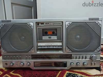 كاسيت وراديو أكاي ياباني أصلي كلاسيكي - AKAI AJ-520FS لأصحاب الذوق ال