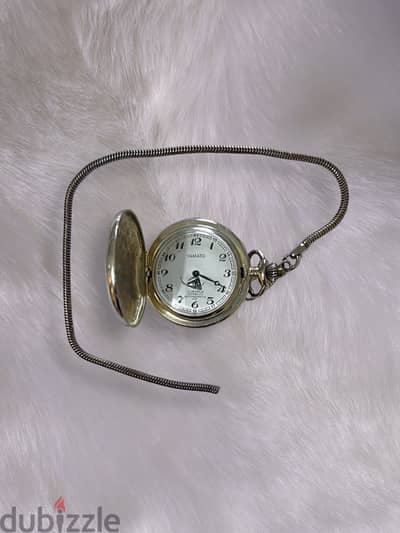 Vintage Yamato Railway Pocket Watch: A Timeless Piece of History.