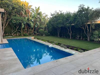 A villa in New Cairo near Rehab Madinaty and Tagamoa is available for 35% off the price It's fully finished (USL) and includes a private pool.