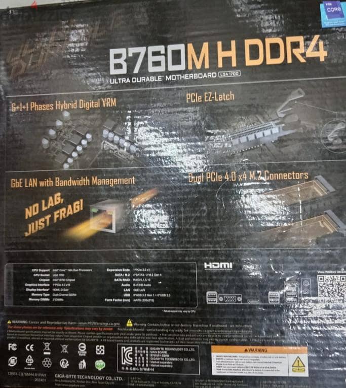 gigabyte B760MHDDR4 2