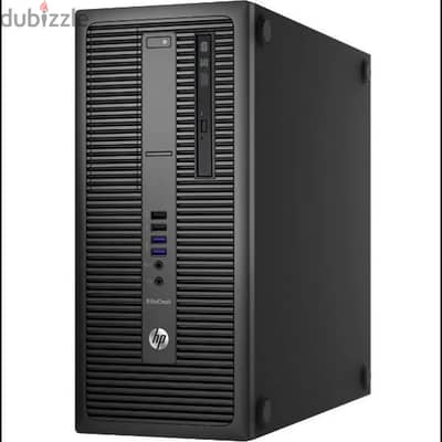 جهاز كمبيوتر مكتبي كيسة hp elitedesk 800 g2 مع شاشة 24 بوصة fujitsu