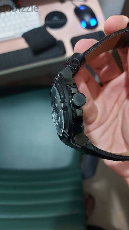 guess rigor analog black dial 2