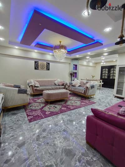 Furnished apartment annual contract only in Zahraa El Maadi in the finest sections of Zahraa El Maadi