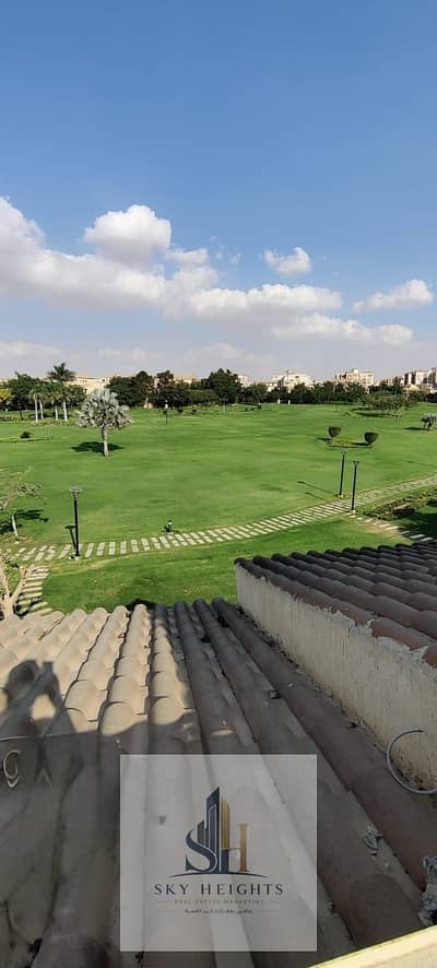 Y Model villa for rent in Madinaty. Wide garden view, opposite Arabesque Mall & Open Air Mall, premium finishes, great price.