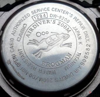 ​ساعة كاسيو جي شوك أصلية Casio G-Shock Frogman DW-8200 Titanium