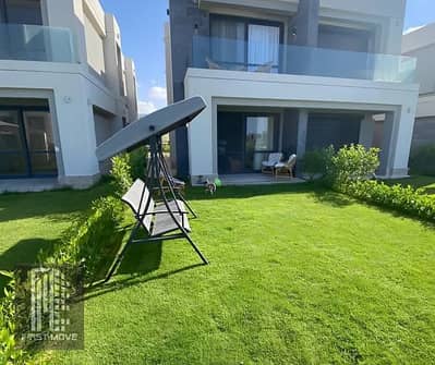 Chalet for sale with sea view immediate delivery, super deluxe finishing in the North Coast Ras El Hekma area next to Caesar Sodic