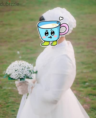 فستان فرح أبيض