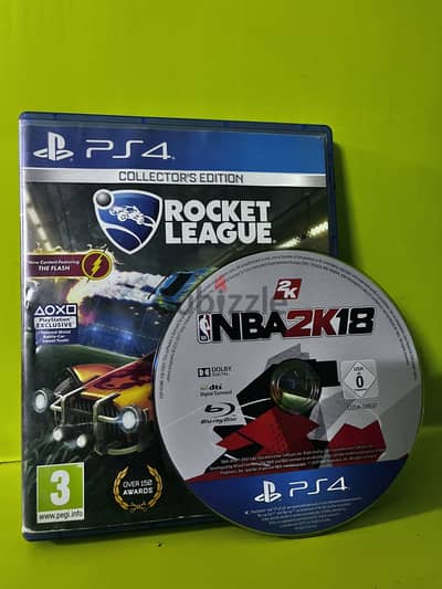 rocket league cd ps 4 + nba2k18