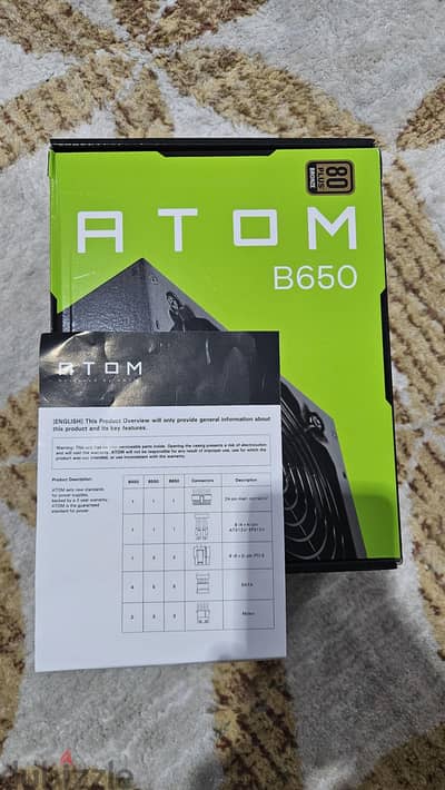 Antec Atom B650W 80 plus bronze power supply