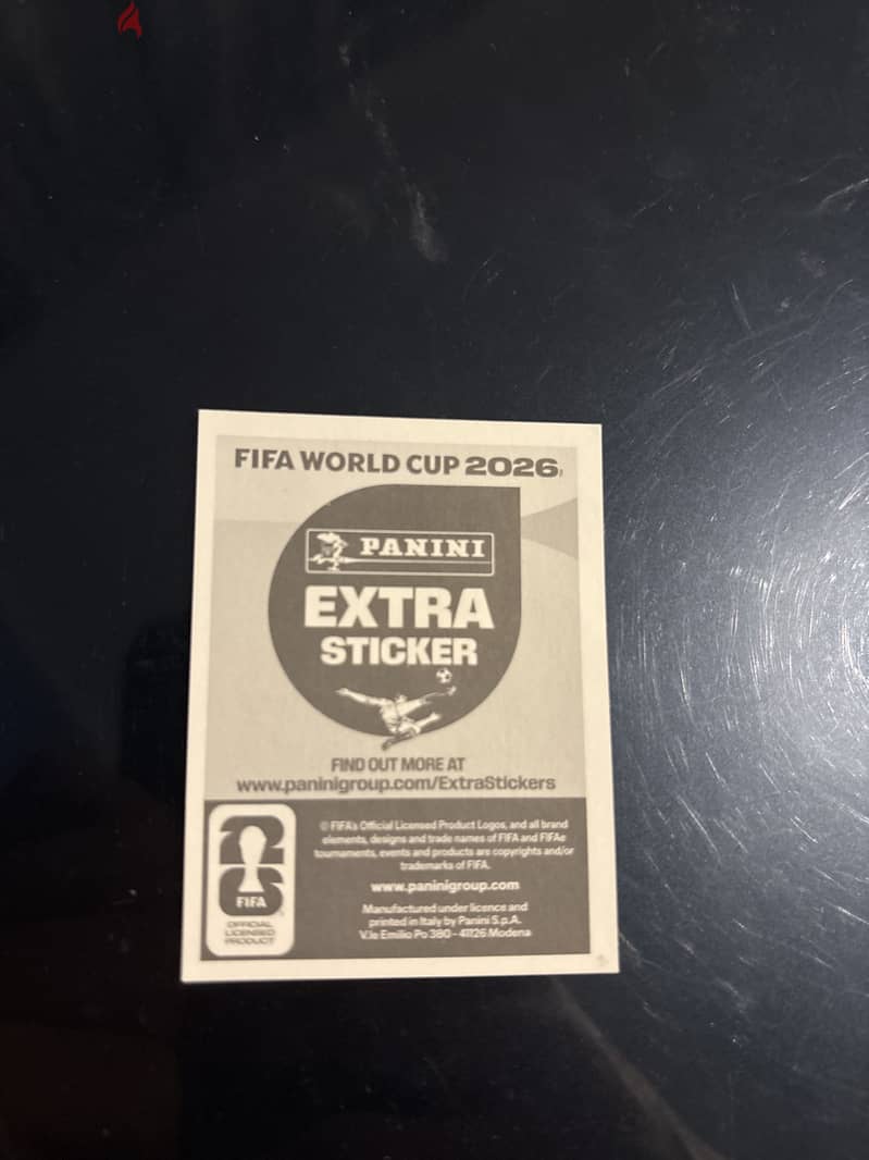 Panini extra sticker bronze 1