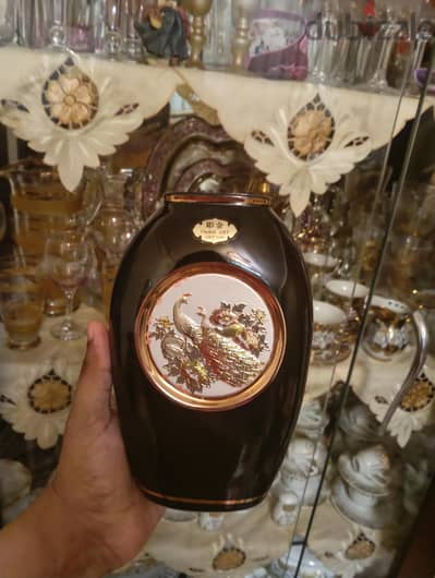 فازه يابانى مطليه بالذهب والفضة