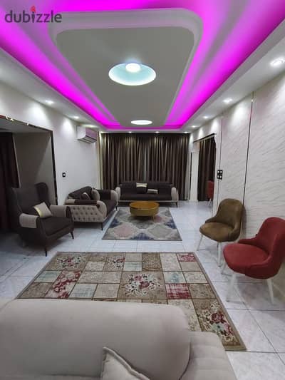 Furnished, air-conditioned hotel-style apartment next to City Stars, available for daily and monthly rent for families. Excellent location in Nasr Cit